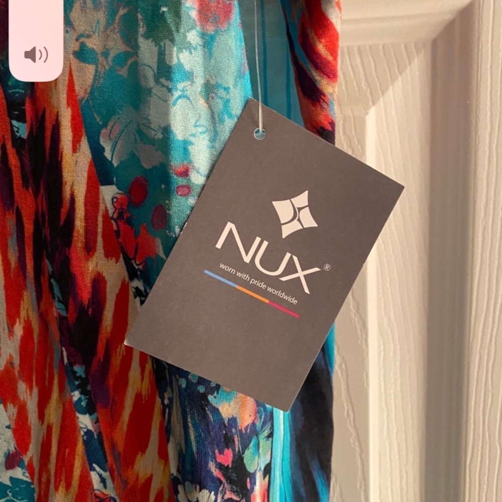 NUX Exhale Women’s Blue & Red Tank Top Size Small - Picture 5 of 7